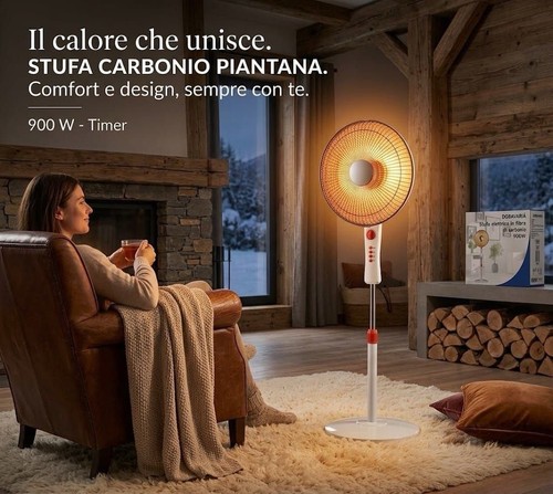 Stufa elettrica fibra - , carbonio