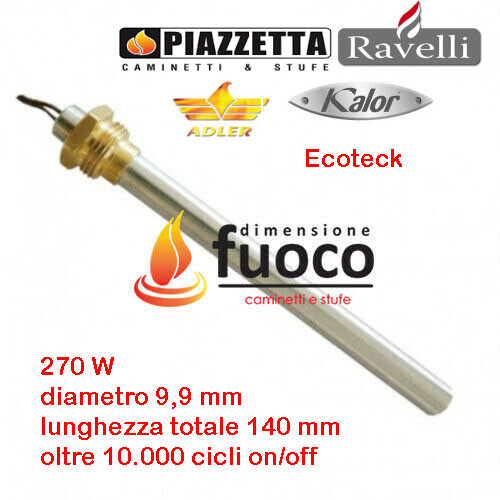 Candeletta accensione stufe - candeletta,